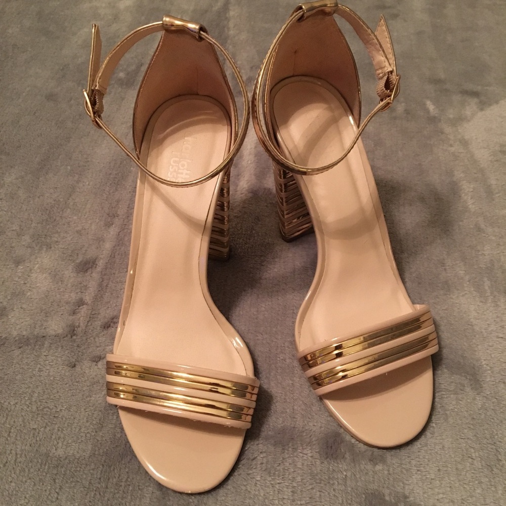 Charlotte Russe Rose Gold/Nude Heels